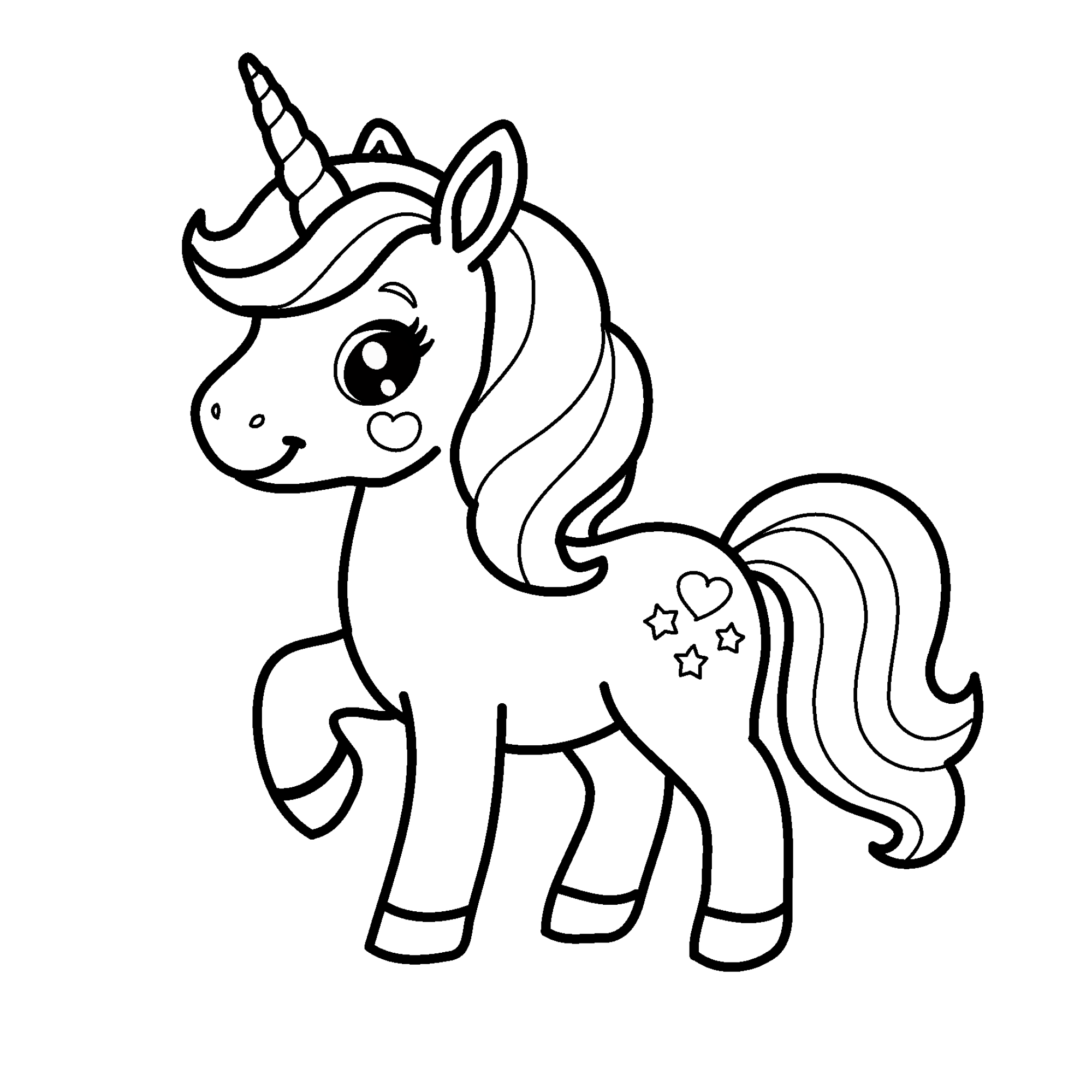 Free Zummy coloring pages – Unicorn printable for kids